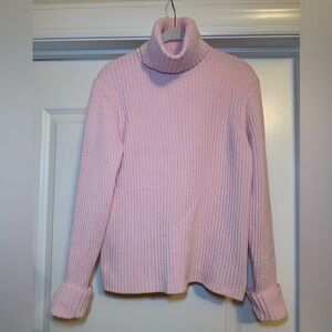 LIKE NEW Eddie Bauer Pink Turtleneck Sweater Long Sleeved Women’s Size L